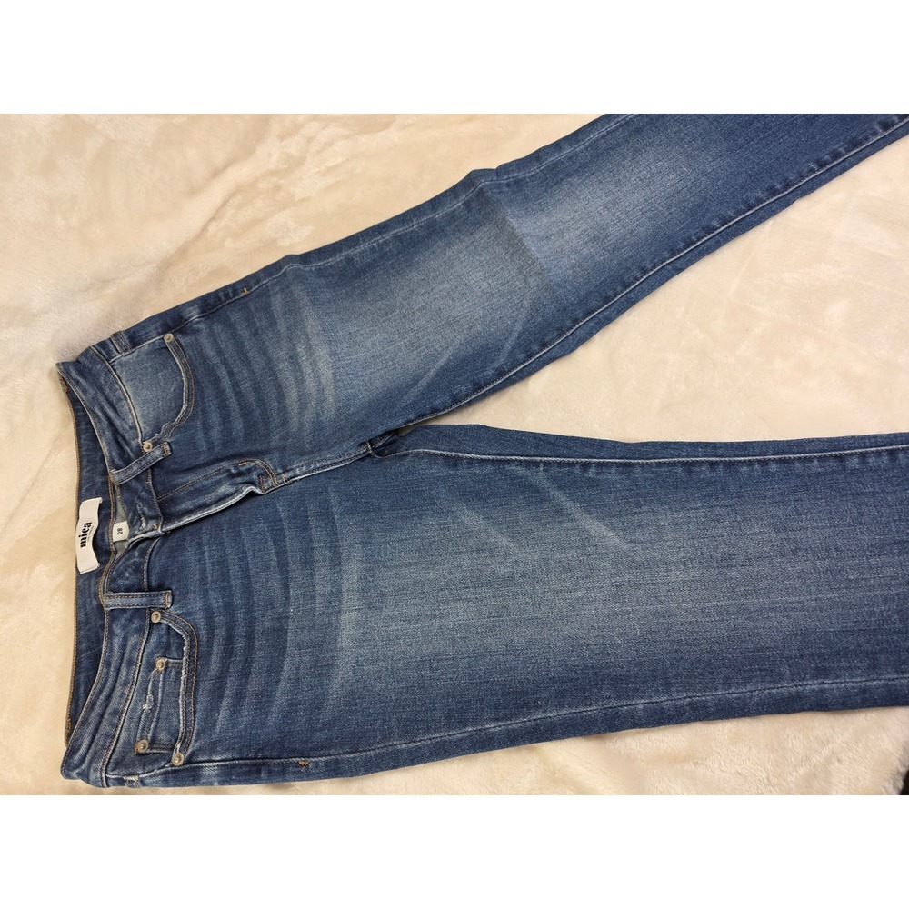 Mica Los Angeles Womens Denim Jeans Size‎ 28 Blue Wash Slim Fit Distressed